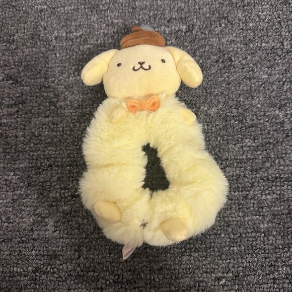 Sanrio Face Hair scrunchie Pom Pom Purin Hair Tie - Picture 1 of 2